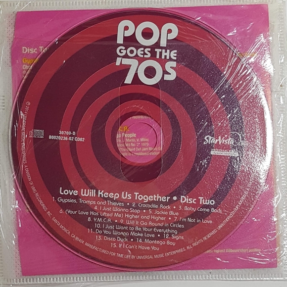Pop Goes The 70's "Love Will Keep Us Together" 2 Audio CD Set - Picture 8 of 8